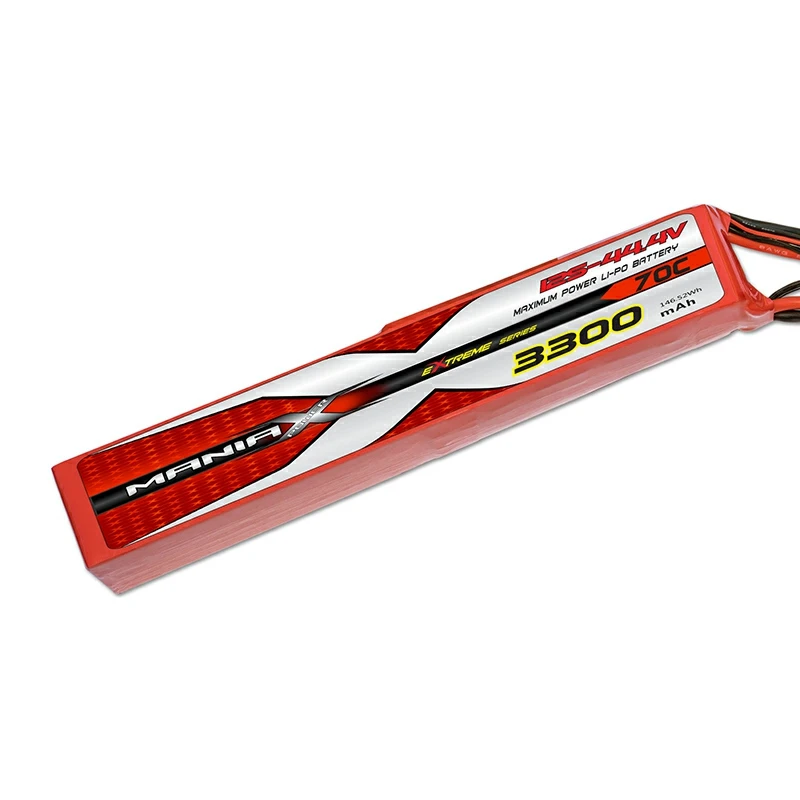 12S-44.4V 3300mAh 70C แบตเตอรี่ลิปิดสติ๊ก