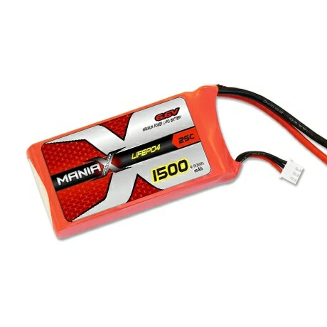2S-6.6V 1500mAh 25C แบตเตอรี่ LiFePO4