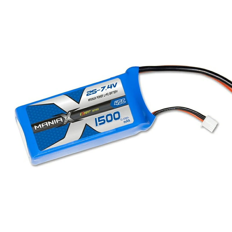 2S-7.4V 1500mAh 45C แบตเตอรี่ลิปิด