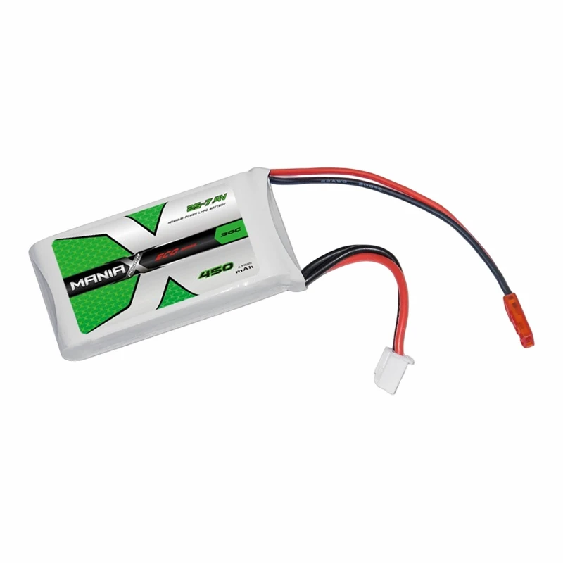 2S-7.4V 450mAh 30C แบตเตอรี่ลิปิด