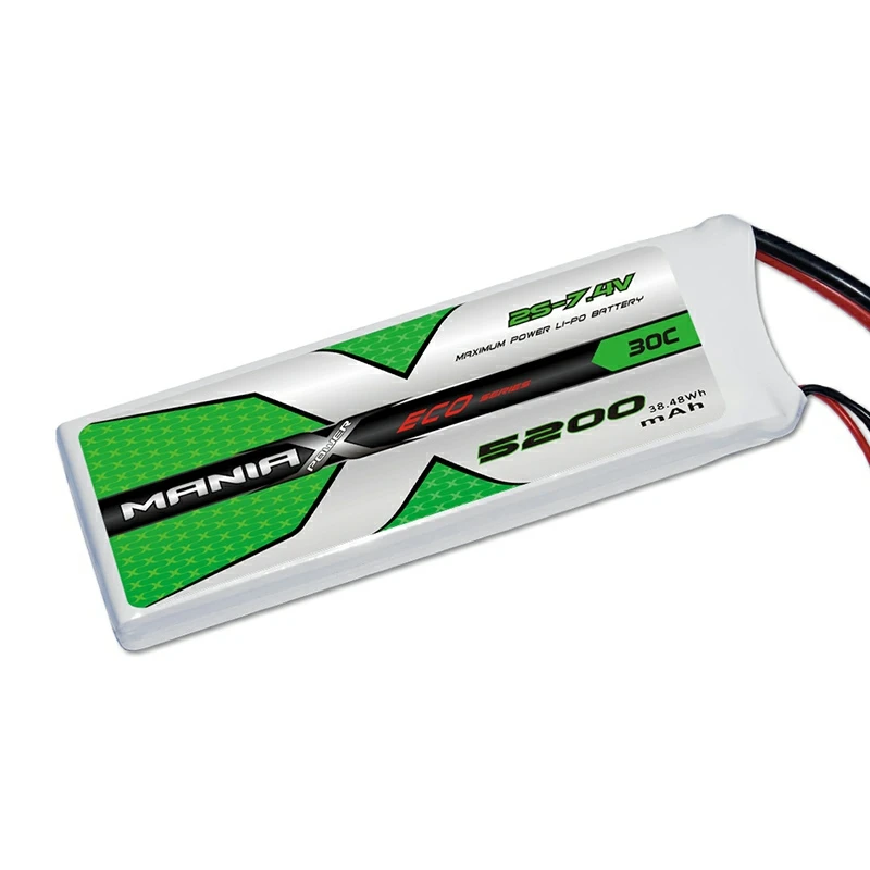 2S-7.4V 5200mAh 30C แบตเตอรี่ลิปิด