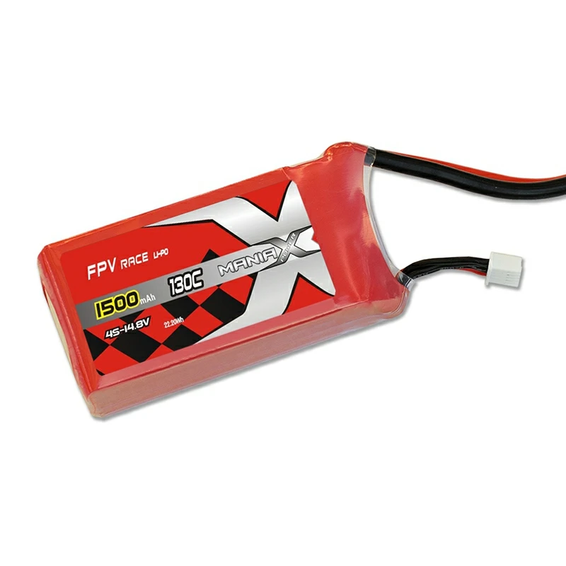 4S-14.8V 1500mAh 130C FPV Racing Lipo แบตเตอรี่