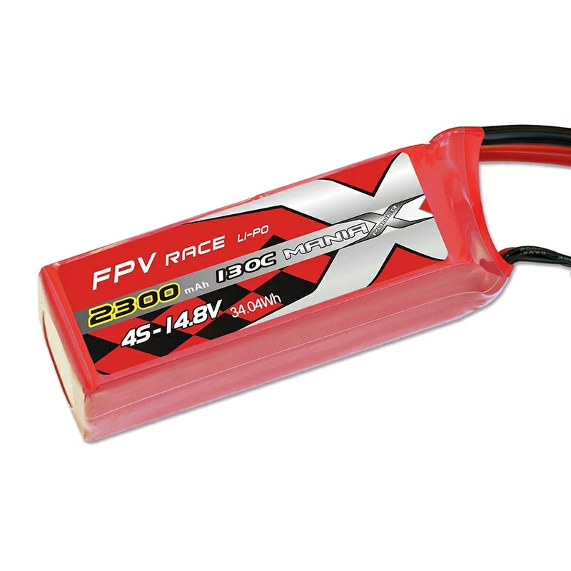 4S-14.8V 2300mAh 130C FPV Racing Lipo แบตเตอรี่