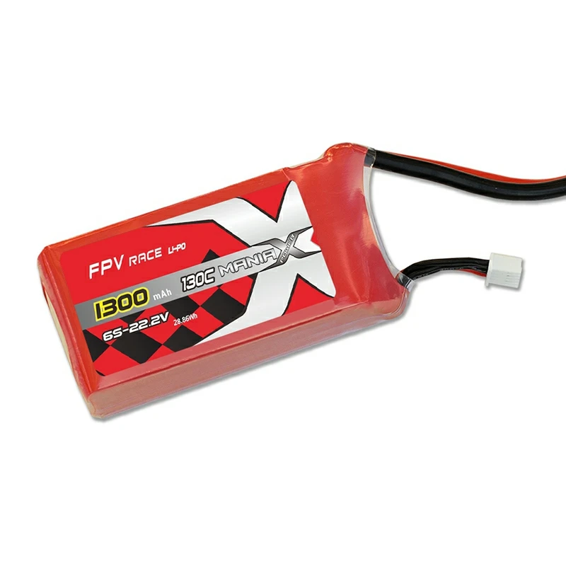 6S-22.2V 1300mAh 130C FPV Racing Lipo แบตเตอรี่