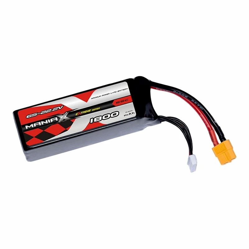 6S-22.2V 1800mAh 55C แบตเตอรี่ลิปิด