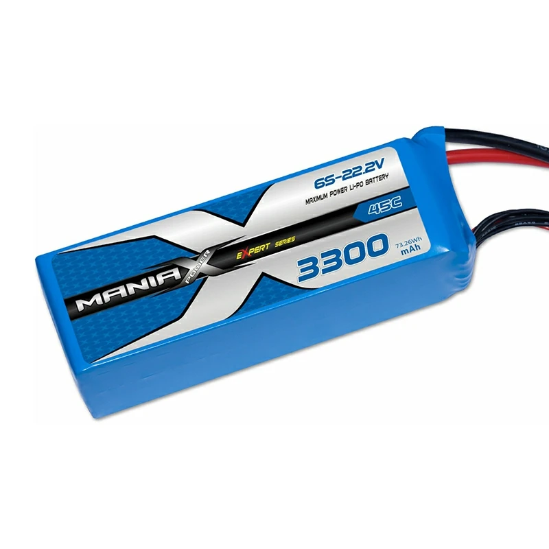 6S-22.2V 3300mAh 45C แบตเตอรี่ลิปิด