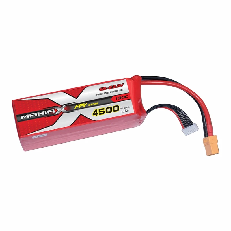 6S-22.2V 4500mAh 130C FPV Racing Lipo แบตเตอรี่