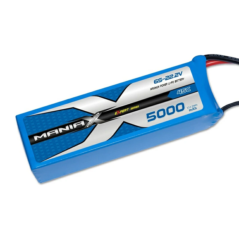 6S-22.2V 5000mAh 45C แบตเตอรี่ลิปิด