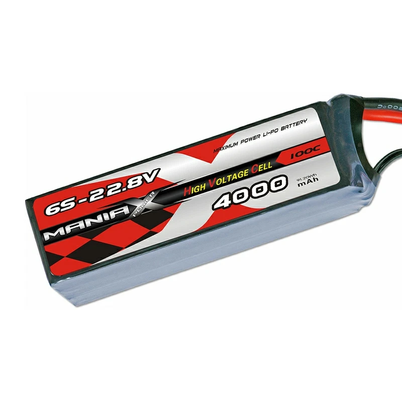 6S-22.8V 4000mAh 100C แบตเตอรี่ลิปิด