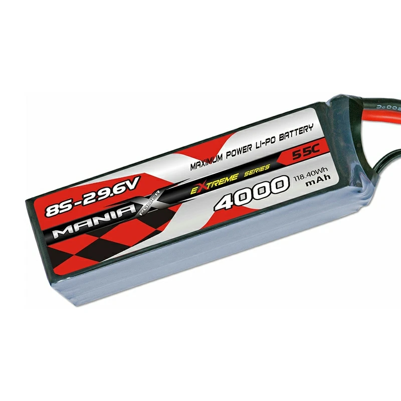8S-29.6V 4000mAh 55C แบตเตอรี่ลิปิด