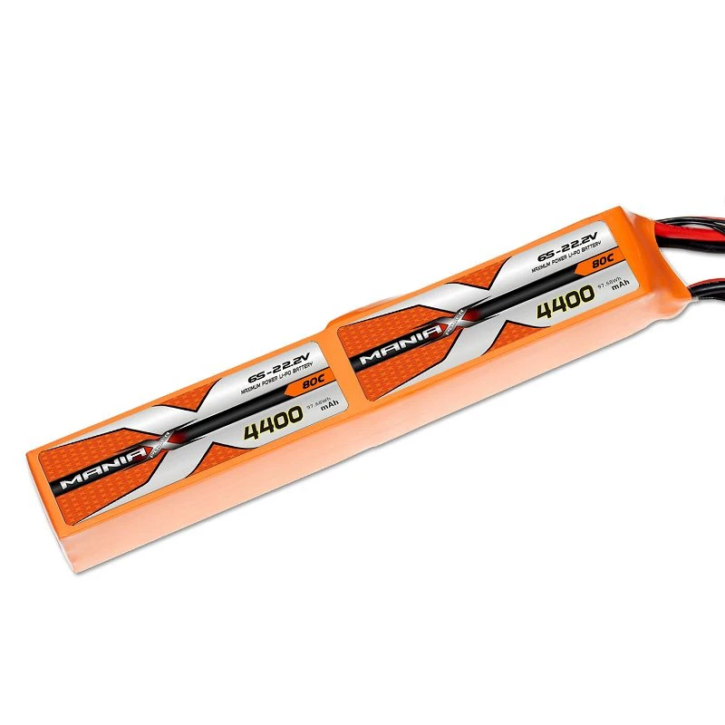 ManiaX 12S-44.4V 4400mAh 80C -แบตเตอรี่ Lipo แบบแท่ง