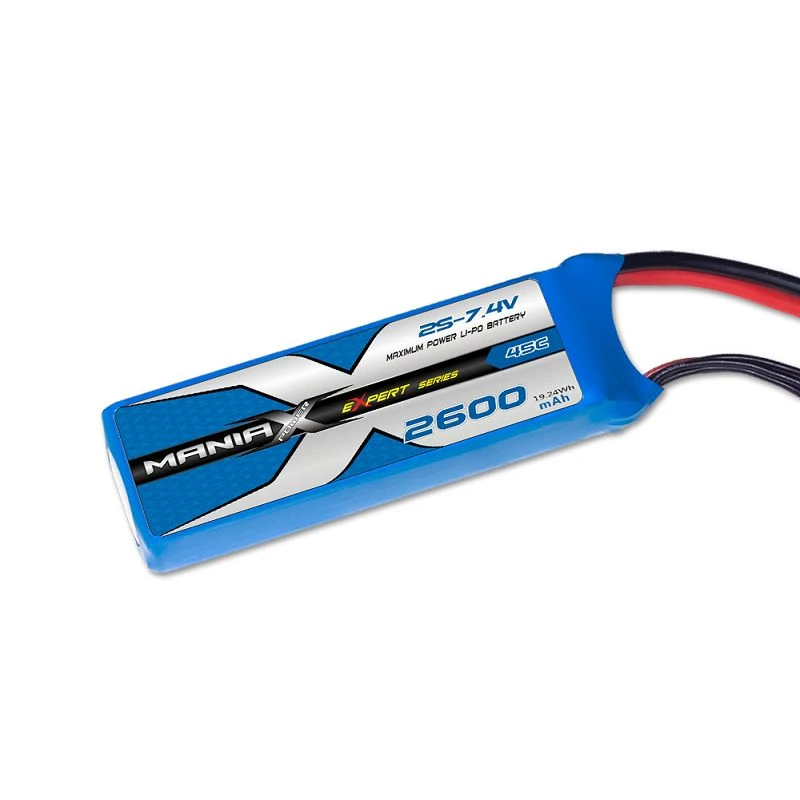ManiaX 2S-7.4V 2600mAh 45C RX Lipo แบตเตอรี่