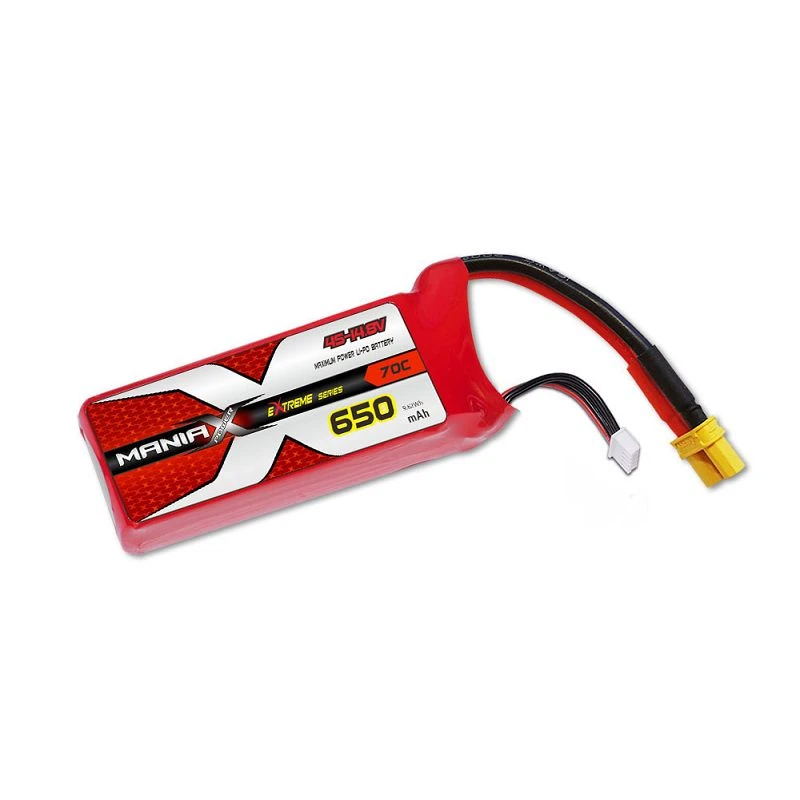 ManiaX 4S-14.8V 650mAh 70C แบตเตอรี่ Lipo